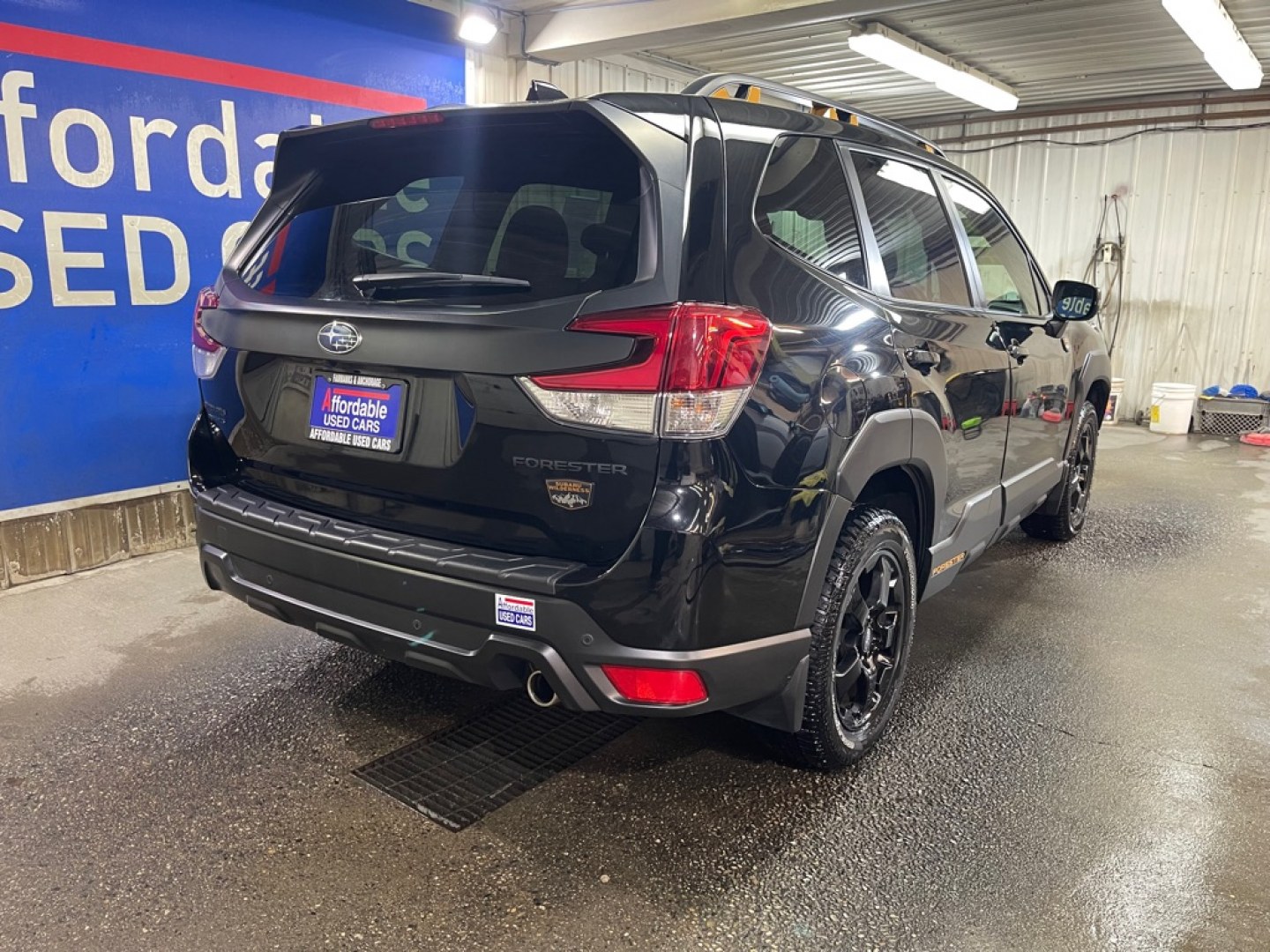 2023 BLACK SUBARU FORESTER WILDERNESS (JF2SKAMC8PH) with an 2.5L engine, Continuously Variable transmission, located at 2525 S. Cushman, Fairbanks, AK, 99701, (907) 452-5707, 64.824036, -147.712311- Photo#2