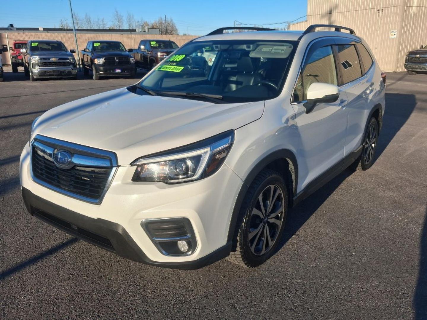 2019 WHITE SUBARU FORESTER LIMITED (JF2SKAUC1KH) with an 2.5L engine, Continuously Variable transmission, located at 2525 S. Cushman, Fairbanks, AK, 99701, (907) 452-5707, 64.824036, -147.712311- Photo#1