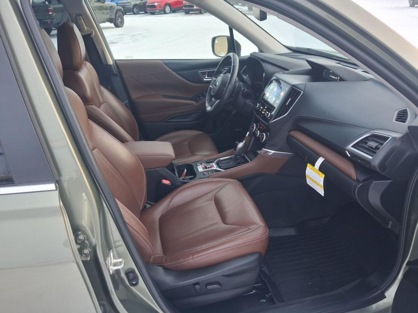 2021 GREEN SUBARU FORESTER TOURING (JF2SKAXC5MH) with an 2.5L engine, Automatic transmission, located at 2525 S. Cushman, Fairbanks, AK, 99701, (907) 452-5707, 64.824036, -147.712311- Photo#5
