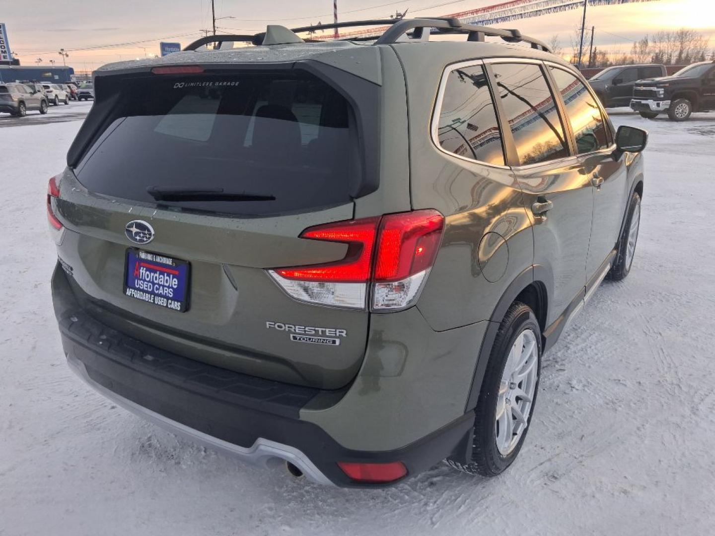 2021 GREEN SUBARU FORESTER TOURING (JF2SKAXC5MH) with an 2.5L engine, Automatic transmission, located at 2525 S. Cushman, Fairbanks, AK, 99701, (907) 452-5707, 64.824036, -147.712311- Photo#3