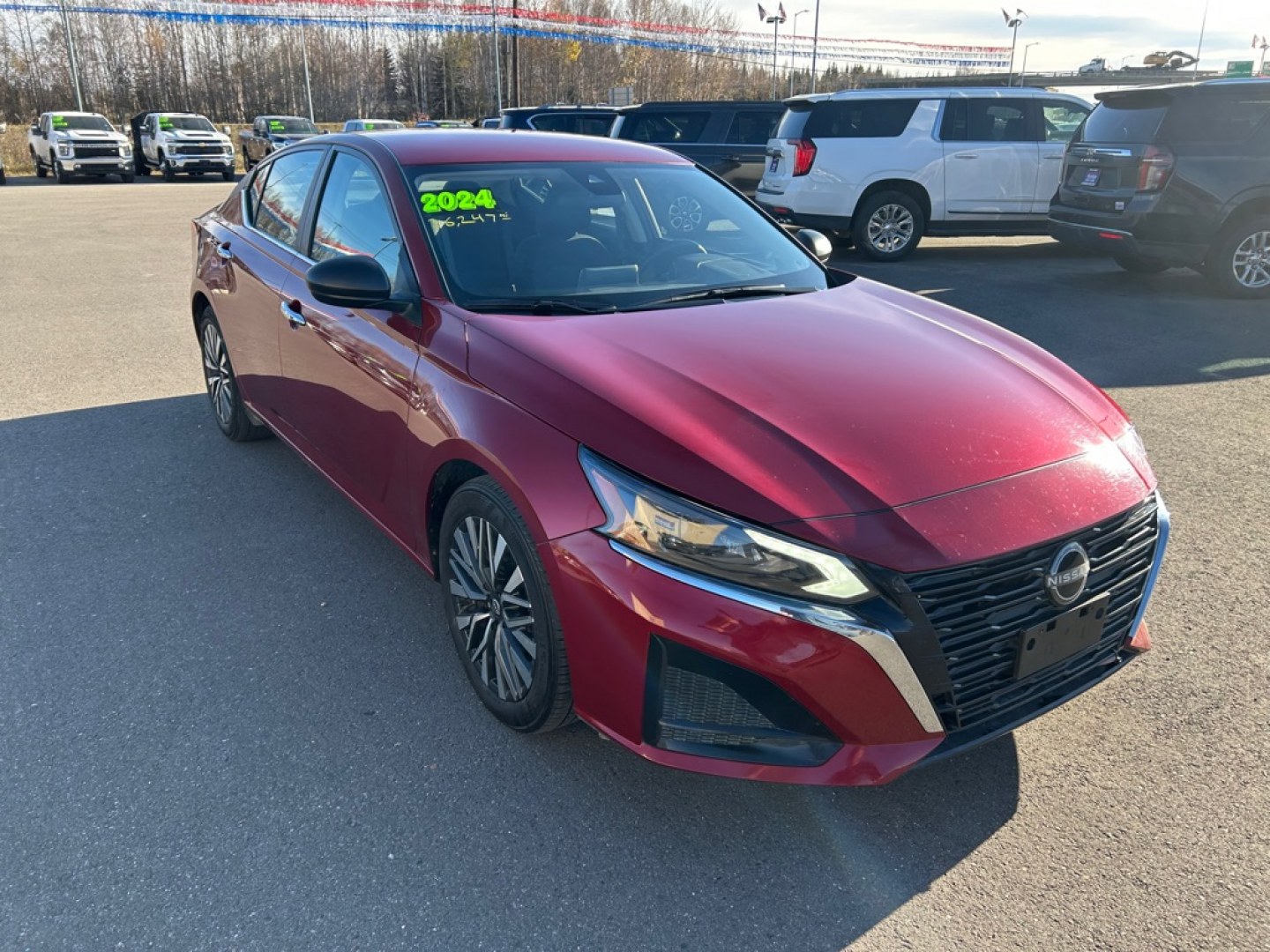 2024 RED NISSAN ALTIMA SV (1N4BL4DV1RN) with an 2.5L engine, Continuously Variable transmission, located at 2525 S. Cushman, Fairbanks, AK, 99701, (907) 452-5707, 64.824036, -147.712311- Photo#1