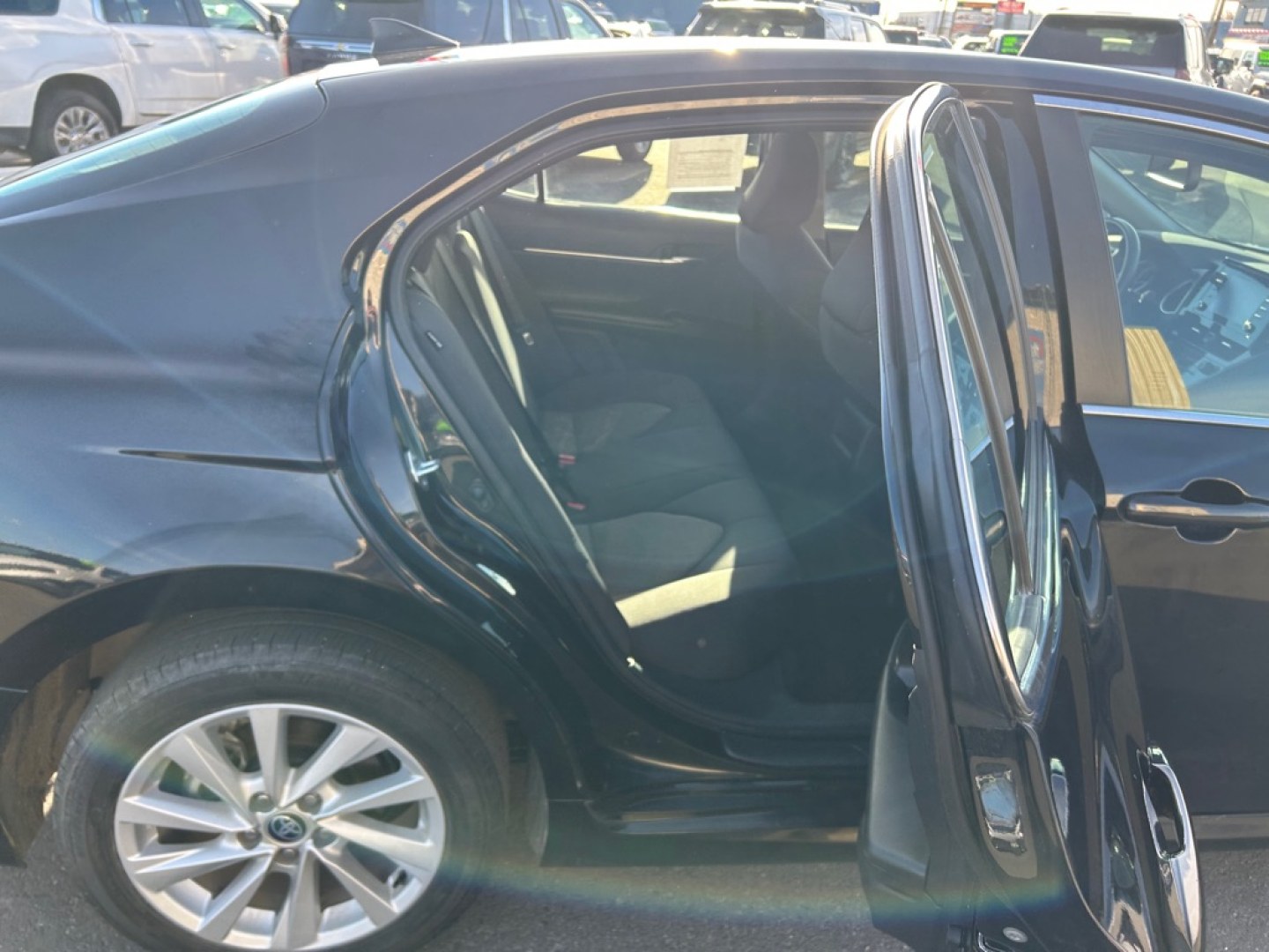 2024 BLACK TOYOTA CAMRY AWD LE (4T1R11BK9RU) with an 2.5L engine, Automatic transmission, located at 2525 S. Cushman, Fairbanks, AK, 99701, (907) 452-5707, 64.824036, -147.712311- Photo#5