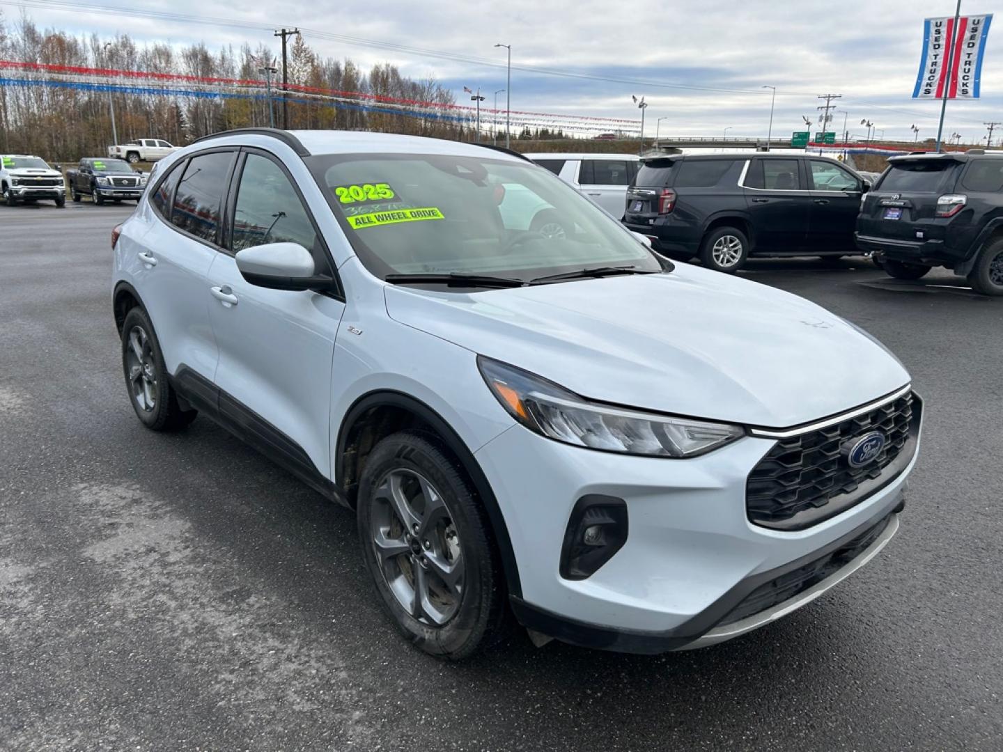 2025 WHITE FORD ESCAPE ST LINE SELECT (1FMCU9NA4SU) with an 2.0L engine, Automatic transmission, located at 2525 S. Cushman, Fairbanks, AK, 99701, (907) 452-5707, 64.824036, -147.712311- Photo#1