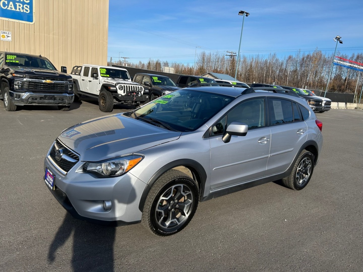 2014 SILVER SUBARU XV CROSSTREK 2.0 LIMITED (JF2GPAGC3E8) with an 2.0L engine, Continuously Variable transmission, located at 2525 S. Cushman, Fairbanks, AK, 99701, (907) 452-5707, 64.824036, -147.712311- Photo#0