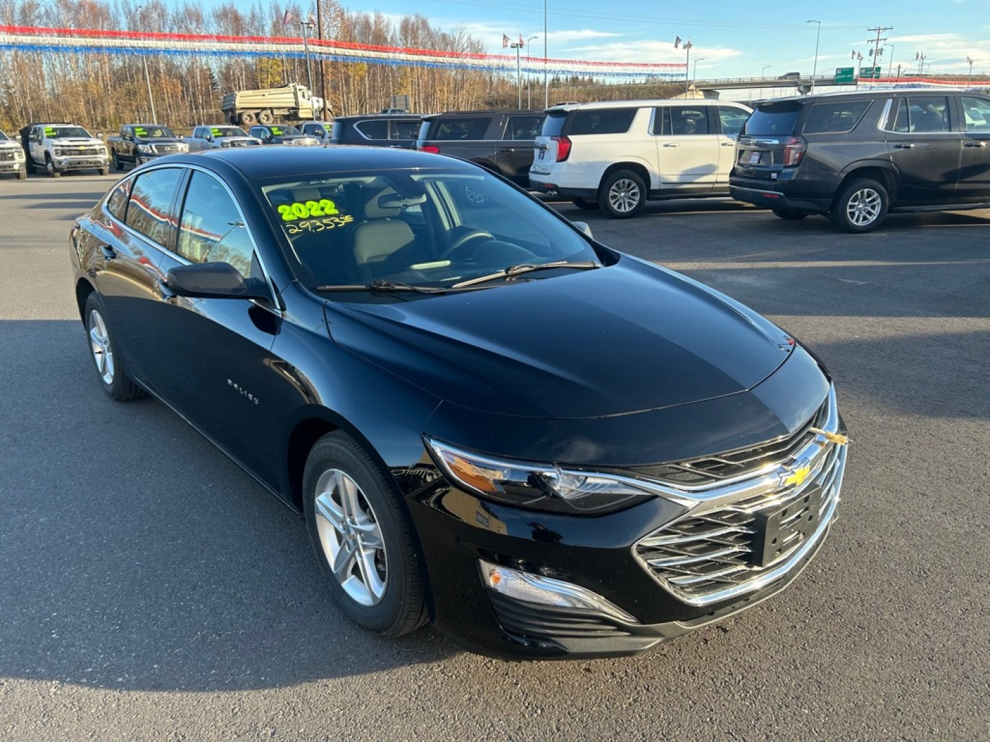 2022 BLACK CHEVROLET MALIBU LS (1G1ZB5ST0NF) with an 1.5L engine, Continuously Variable transmission, located at 2525 S. Cushman, Fairbanks, AK, 99701, (907) 452-5707, 64.824036, -147.712311- Photo#1
