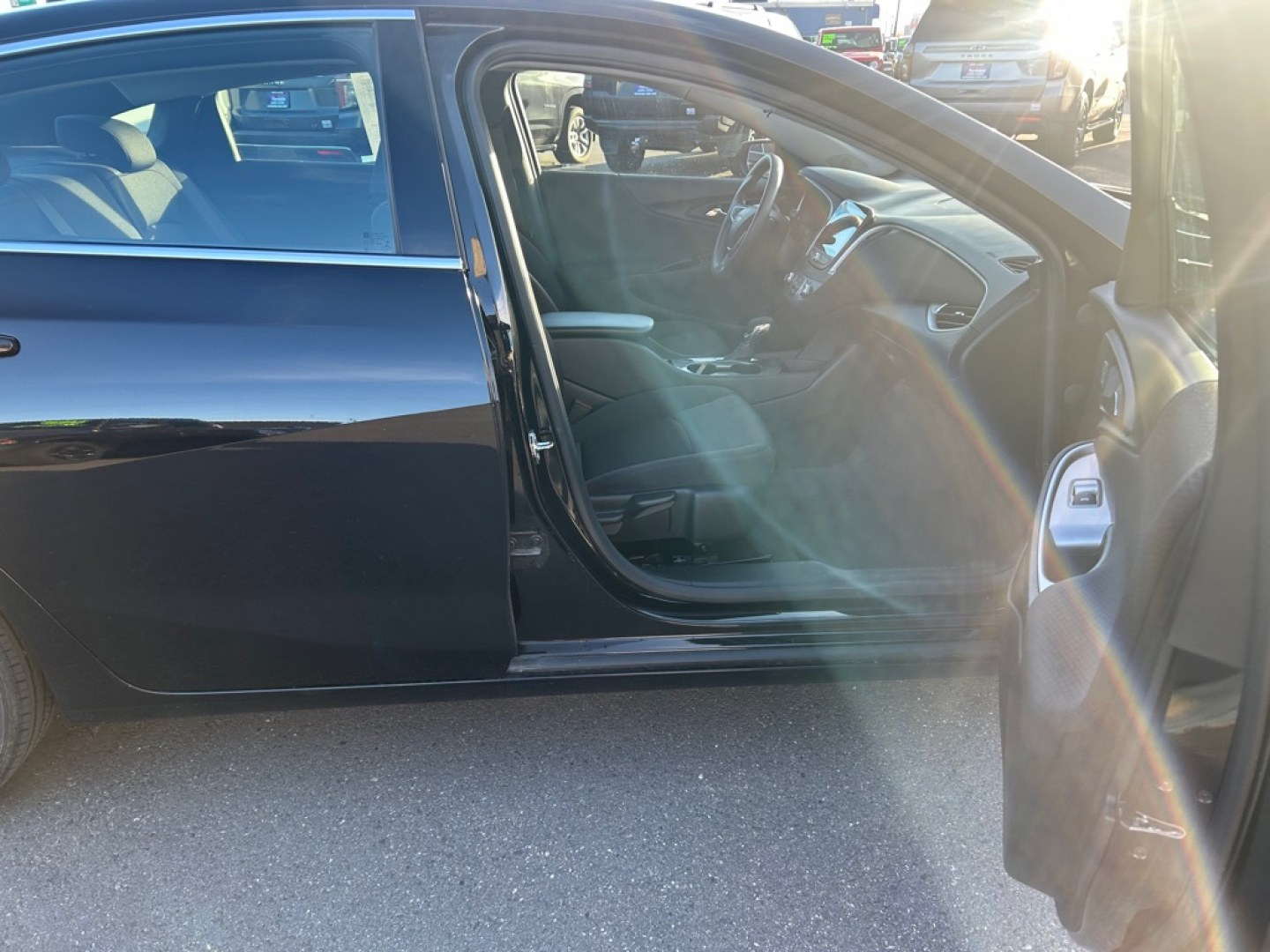 2022 BLACK CHEVROLET MALIBU LS (1G1ZB5ST0NF) with an 1.5L engine, Continuously Variable transmission, located at 2525 S. Cushman, Fairbanks, AK, 99701, (907) 452-5707, 64.824036, -147.712311- Photo#4