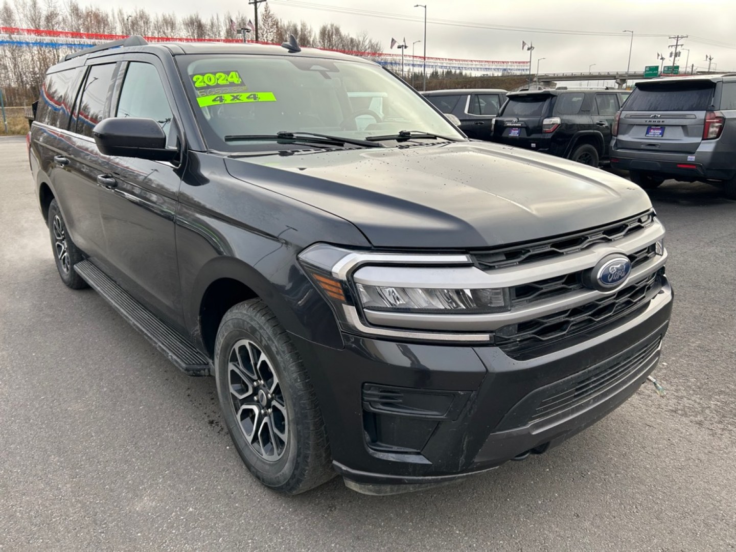 2023 BLACK FORD EXPEDITION XLT MAX XLT (1FMJK1J8XPE) with an 3.5L engine, Automatic transmission, located at 2525 S. Cushman, Fairbanks, AK, 99701, (907) 452-5707, 64.824036, -147.712311- Photo#1