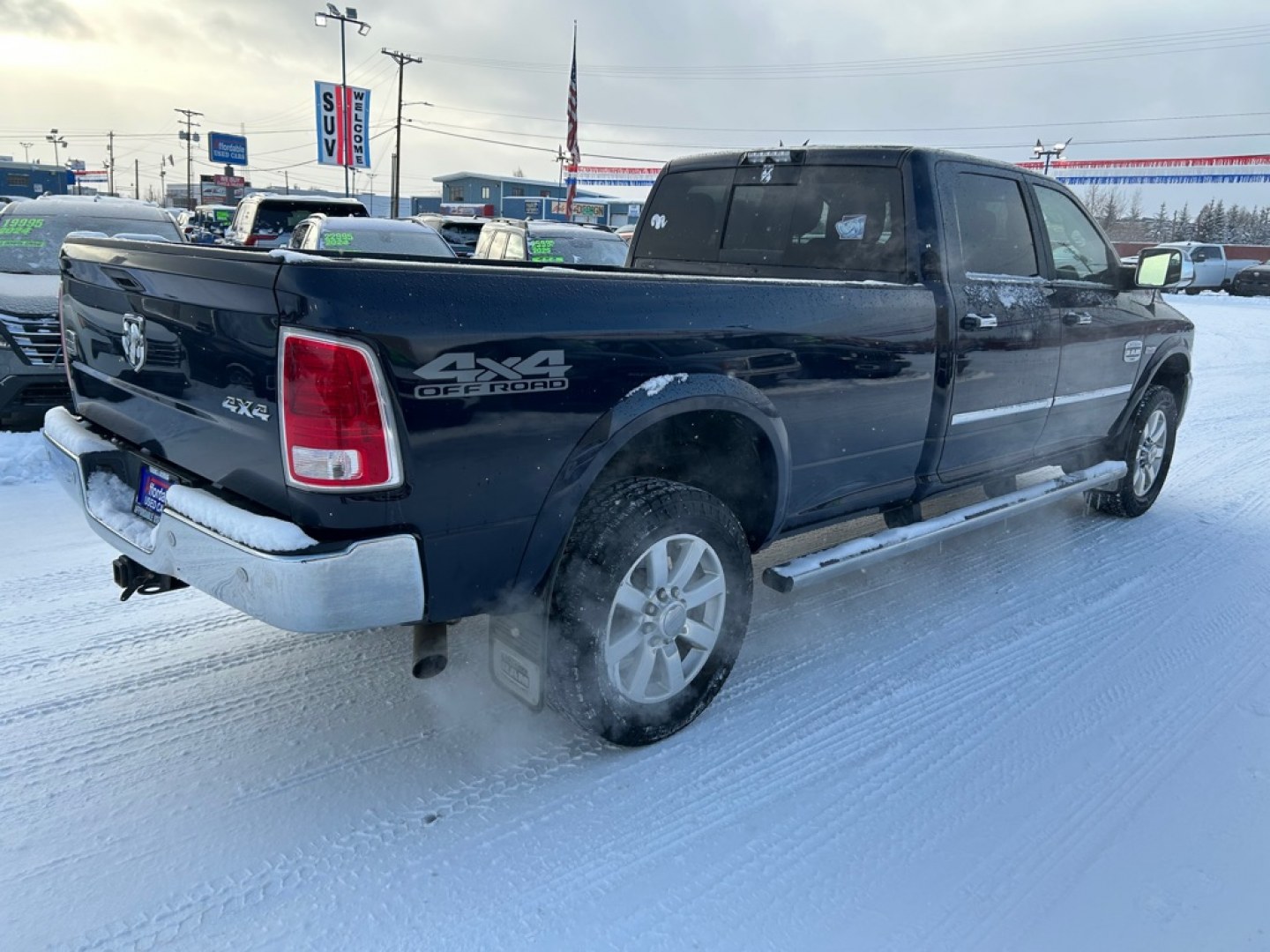 2017 BLUE RAM 2500 LONG HORN LONGHORN (3C6UR5LJXHG) with an 6.4L engine, Automatic transmission, located at 2525 S. Cushman, Fairbanks, AK, 99701, (907) 452-5707, 64.824036, -147.712311- Photo#2