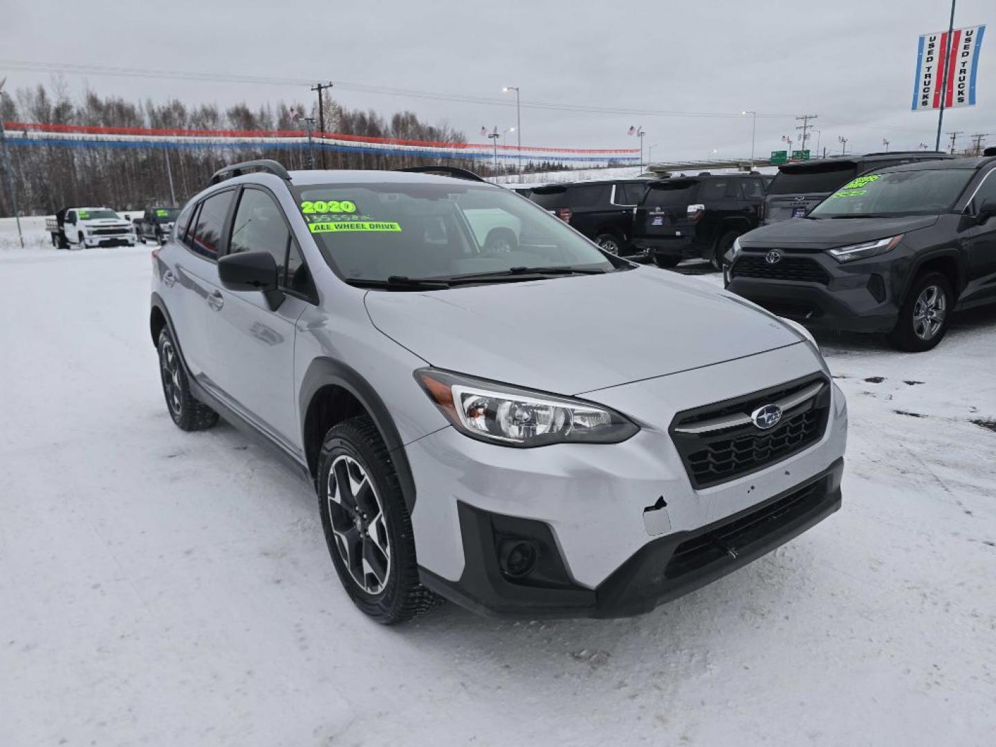 2020 SIVLER SUBARU CROSSTREK (JF2GTABC2L8) with an 2.0L engine, Continuously Variable transmission, located at 2525 S. Cushman, Fairbanks, AK, 99701, (907) 452-5707, 64.824036, -147.712311- Photo#0