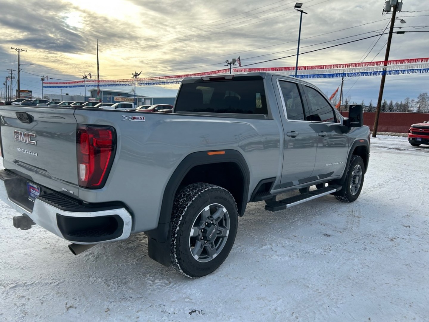 2026 SILVER GMC SIERRA 2500 SLE (1GT5UME7XTF) with an 6.6L engine, Automatic transmission, located at 2525 S. Cushman, Fairbanks, AK, 99701, (907) 452-5707, 64.824036, -147.712311- Photo#2