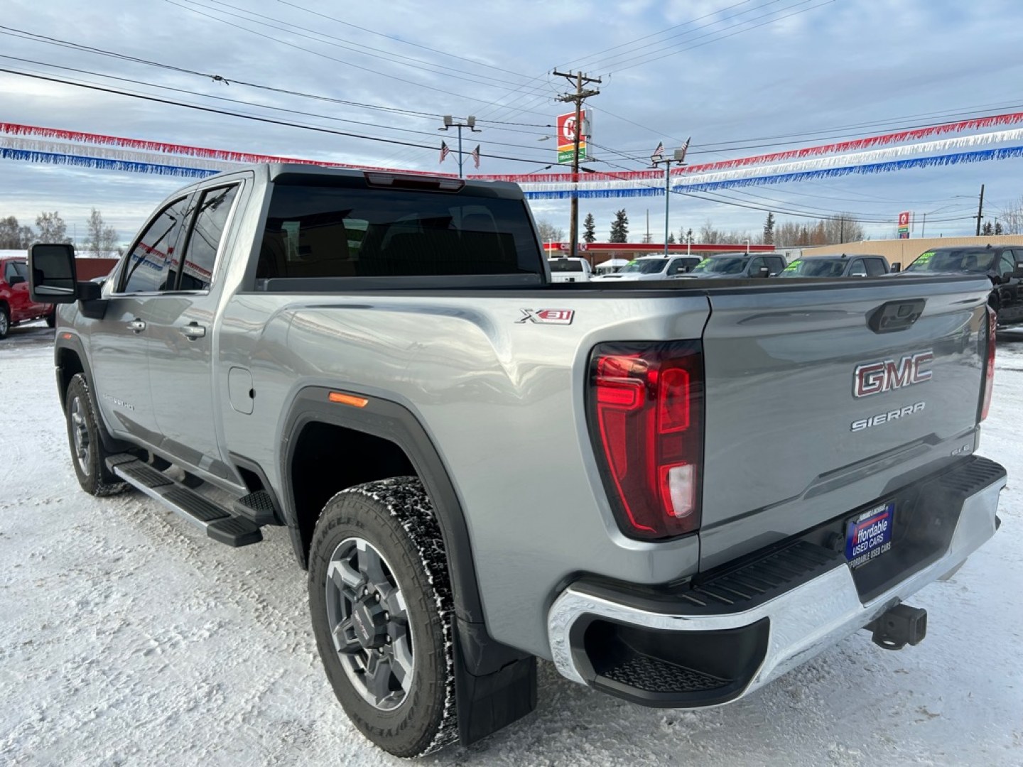 2026 SILVER GMC SIERRA 2500 SLE (1GT5UME7XTF) with an 6.6L engine, Automatic transmission, located at 2525 S. Cushman, Fairbanks, AK, 99701, (907) 452-5707, 64.824036, -147.712311- Photo#3
