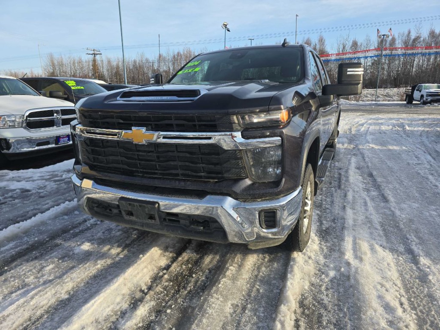 2024 BLACK CHEVROLET SILVERADO 2500 HEAVY DUTY LT (1GC4YNE73RF) with an 6.6L engine, Automatic transmission, located at 2525 S. Cushman, Fairbanks, AK, 99701, (907) 452-5707, 64.824036, -147.712311- Photo#0