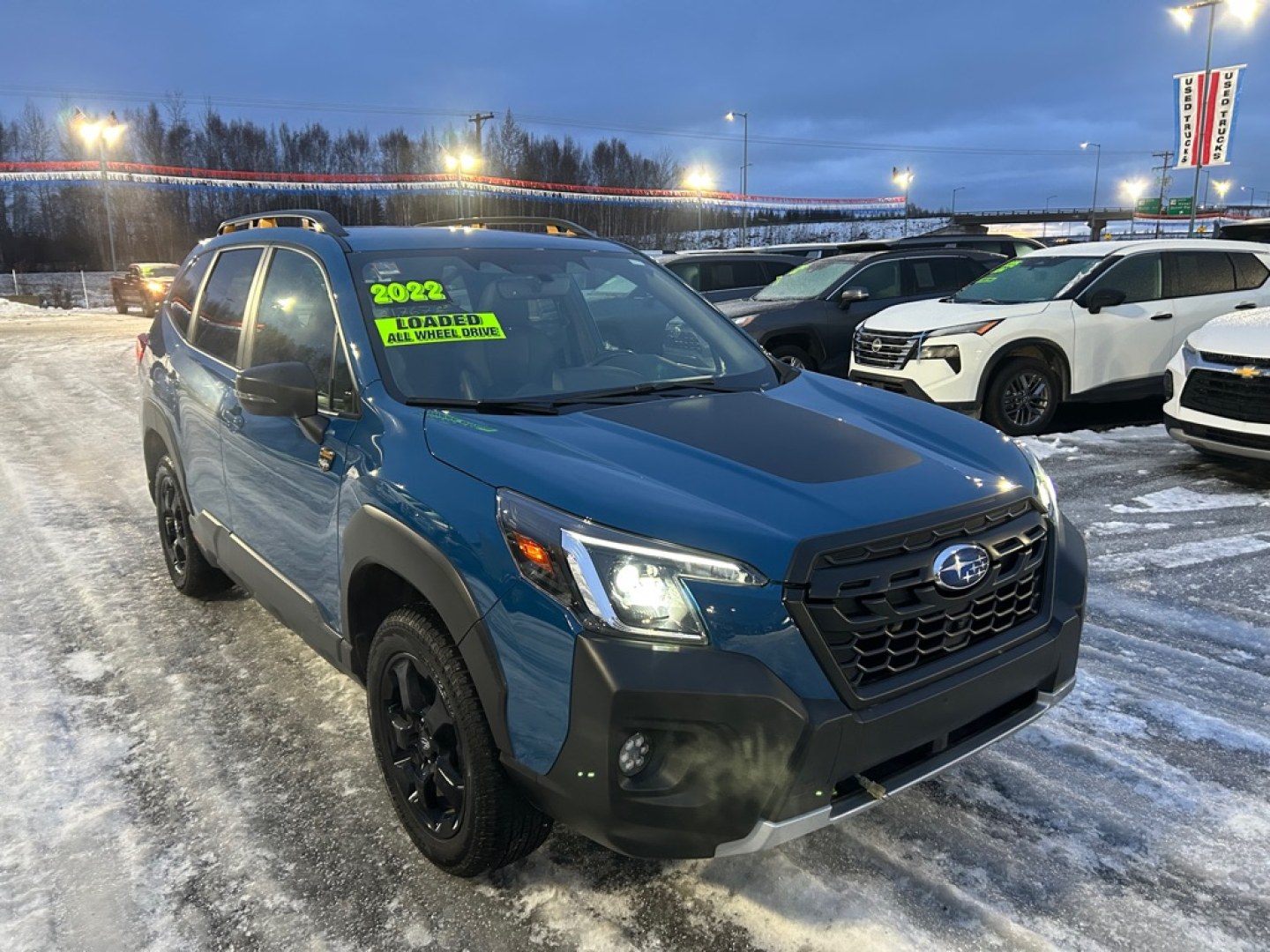 2022 BLUE SUBARU FORESTER WILDERNESS (JF2SKAMC2NH) with an 2.5L engine, Continuously Variable transmission, located at 2525 S. Cushman, Fairbanks, AK, 99701, (907) 452-5707, 64.824036, -147.712311- Photo#0