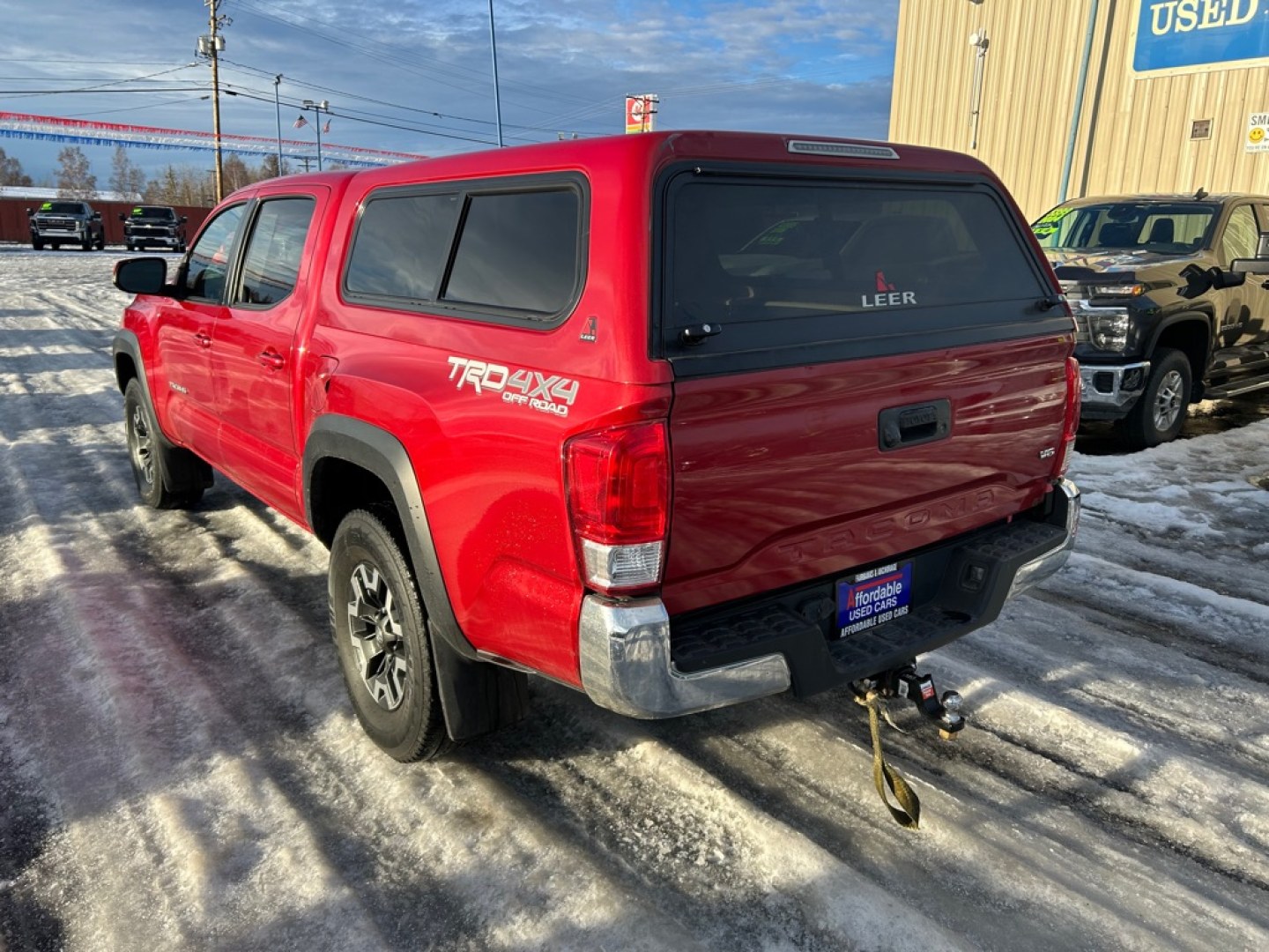 2016 RED TOYOTA TACOMA DOUBLE CAB (5TFCZ5AN1GX) with an 3.5L engine, Automatic transmission, located at 2525 S. Cushman, Fairbanks, AK, 99701, (907) 452-5707, 64.824036, -147.712311- Photo#3